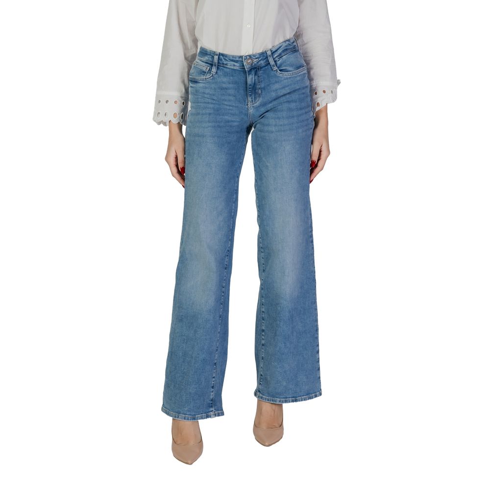 Guess Hellblaue Bootcut-Jeans aus Baumwolle