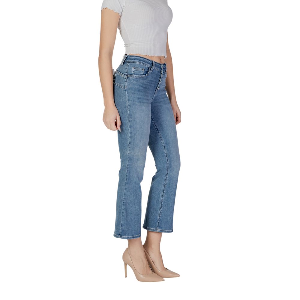 Liu Jo Blaue Bootcut-Jeans aus Baumwolle