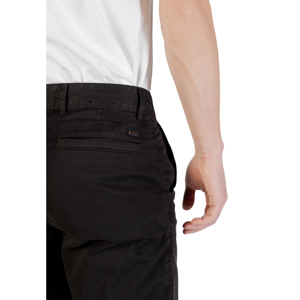 Hugo Boss Schwarze Baumwoll-Bermudas