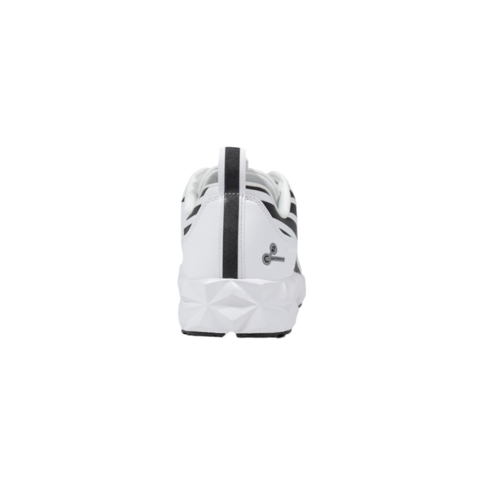 EA7 Emporio Armani Schwarzer und weißer Polyester-Sneaker