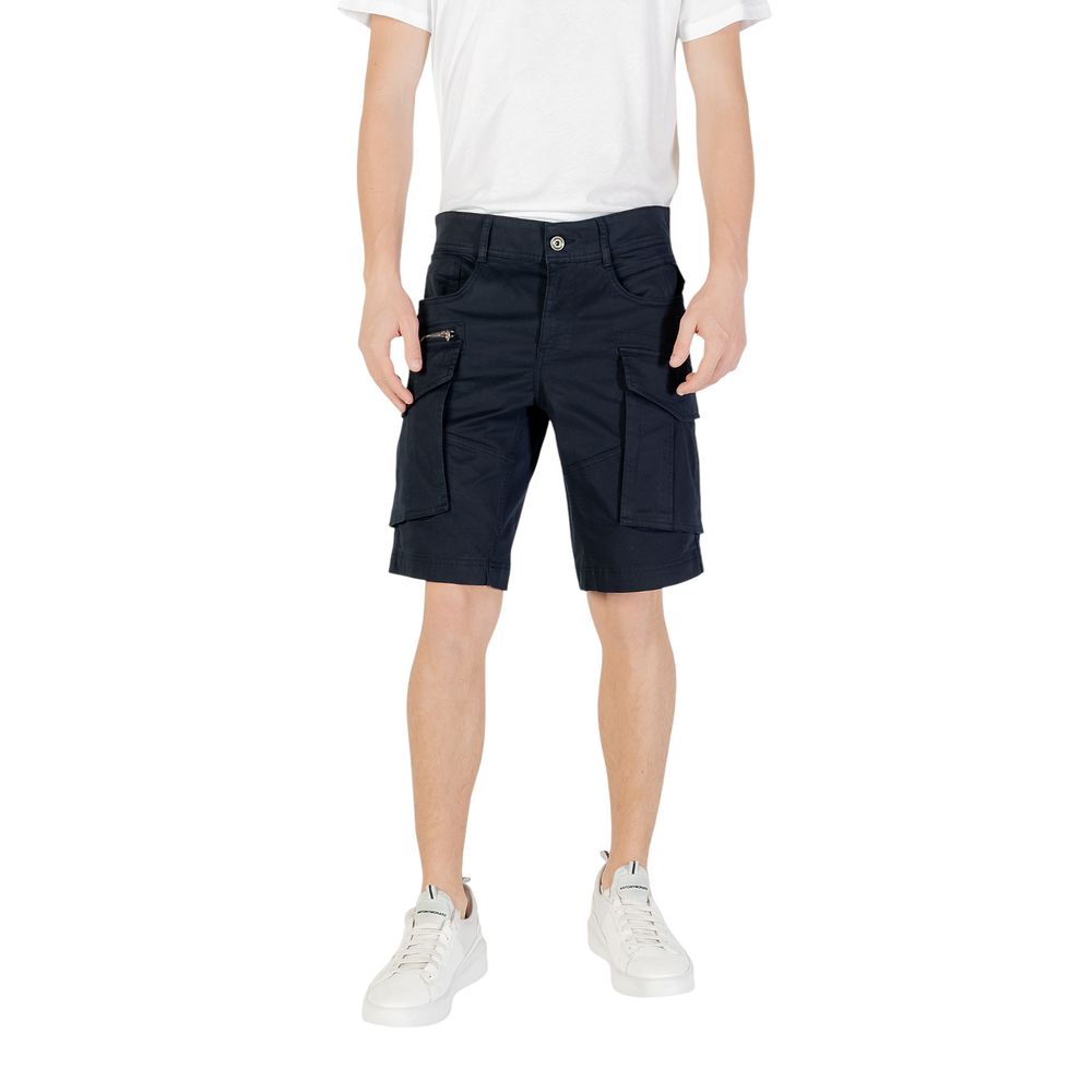 Replay Blaue Baumwoll-Bermudas