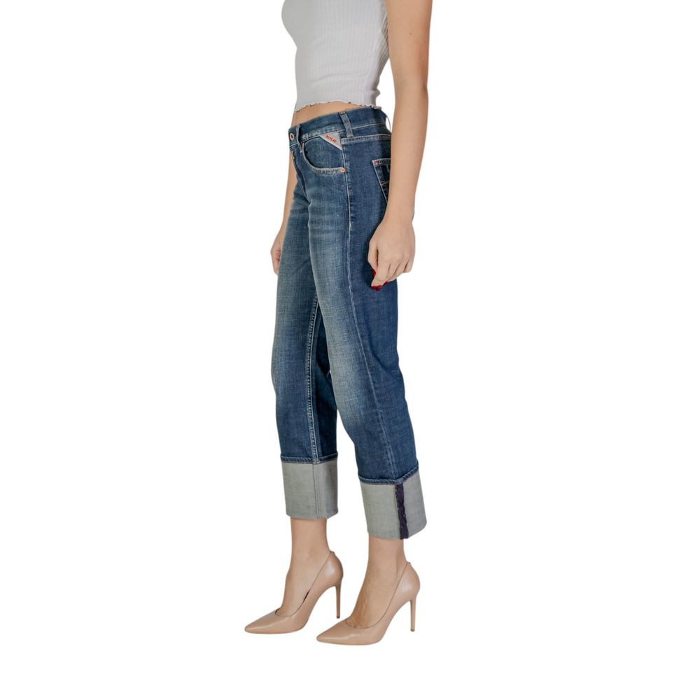 Replay Blaue Bootcut-Jeans aus Baumwolle