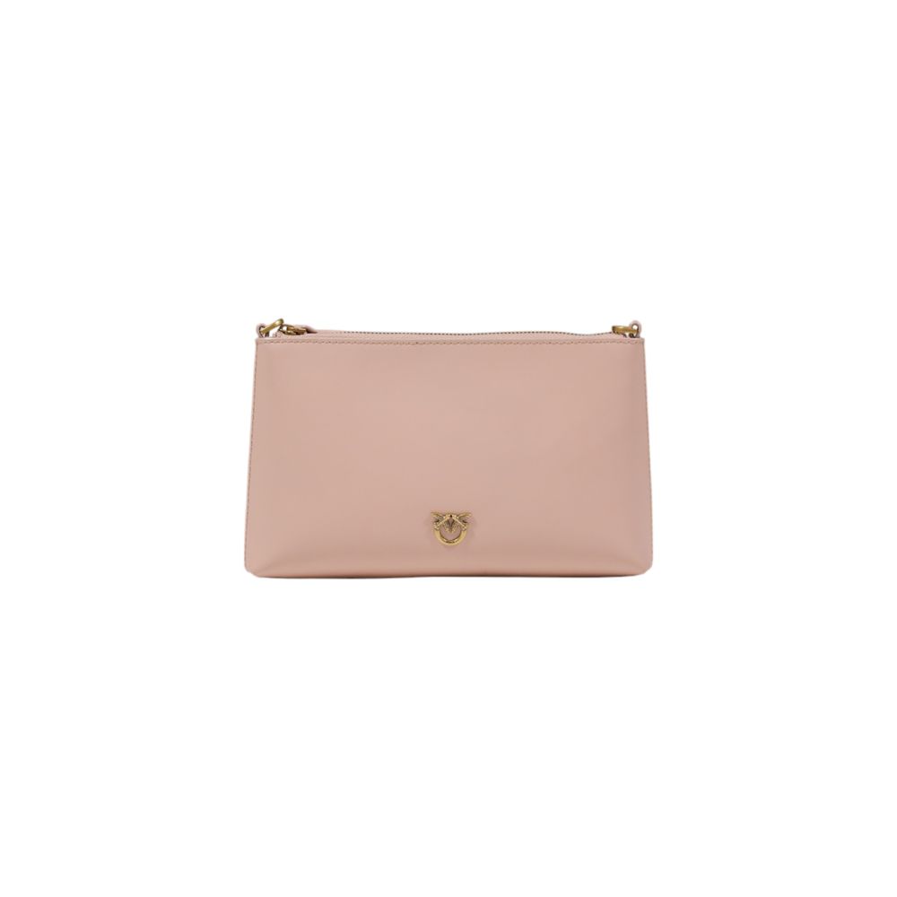 PINKO Rosa Leder Clutch Tasche
