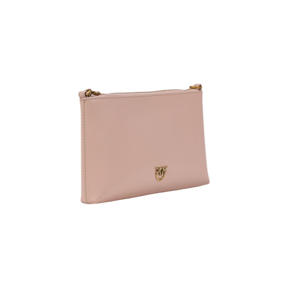 PINKO Rosa Leder Clutch Tasche