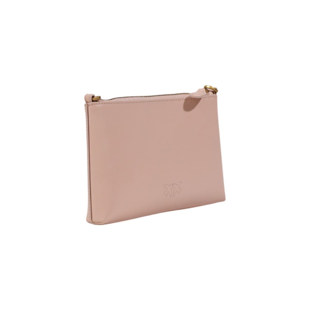 PINKO Rosa Leder Clutch Tasche