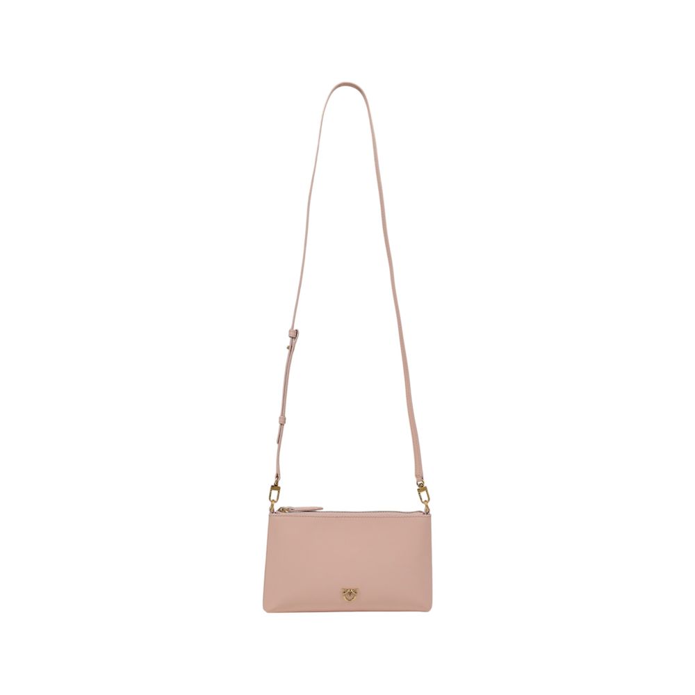 PINKO Rosa Leder Clutch Tasche