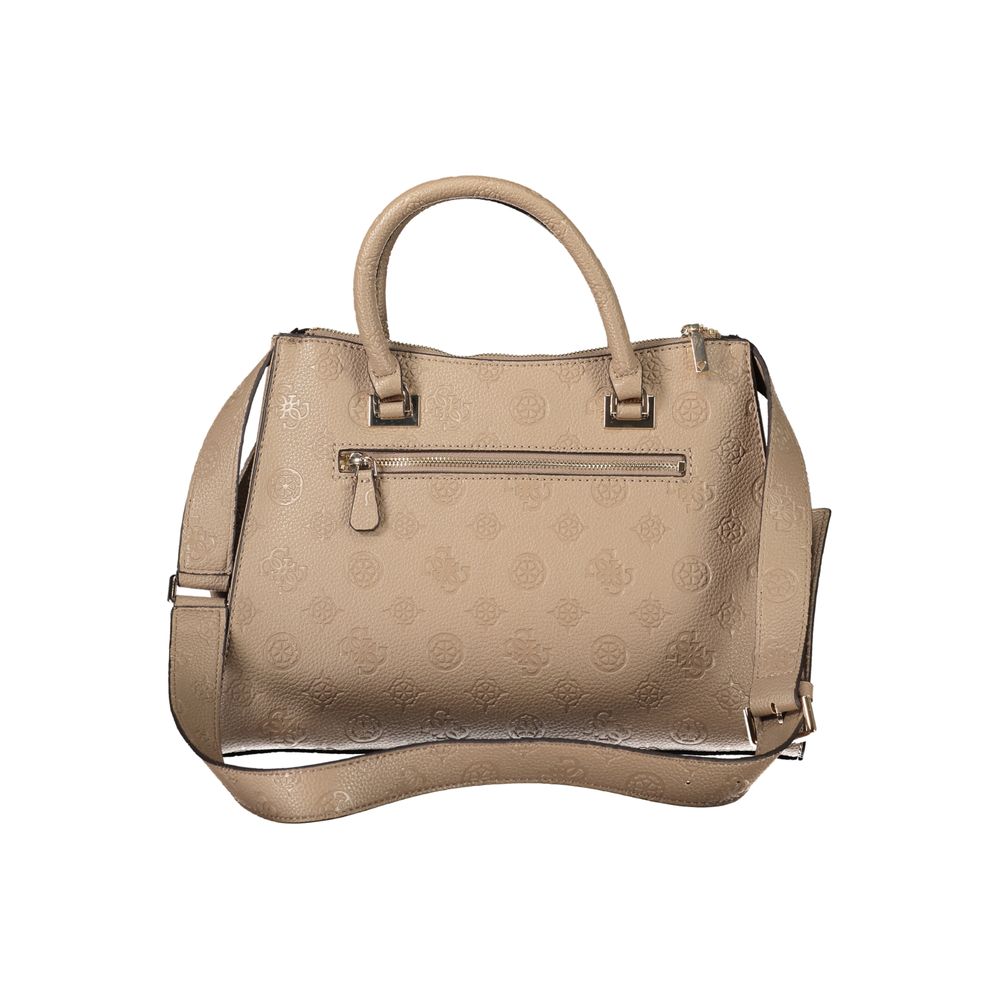 Guess Jeans Braun Polyethylen Frauen Handtasche