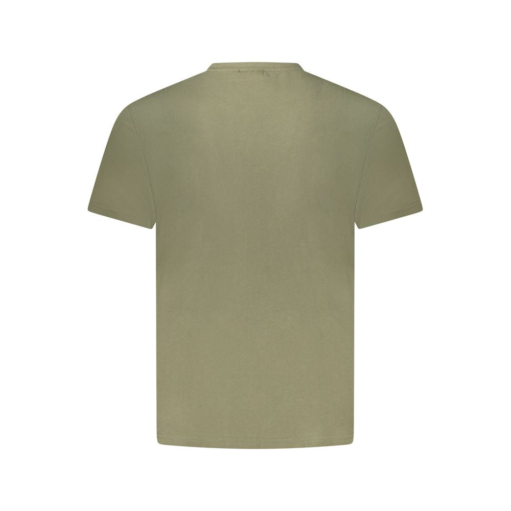 Napapijri Grünes Baumwolle Männer T-Shirt