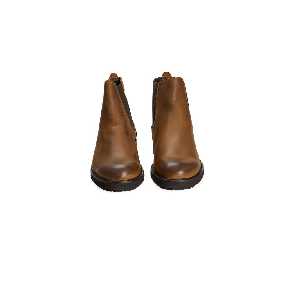 Roberto Pepe Luxury Stiefel aus braunem Kalbsleder