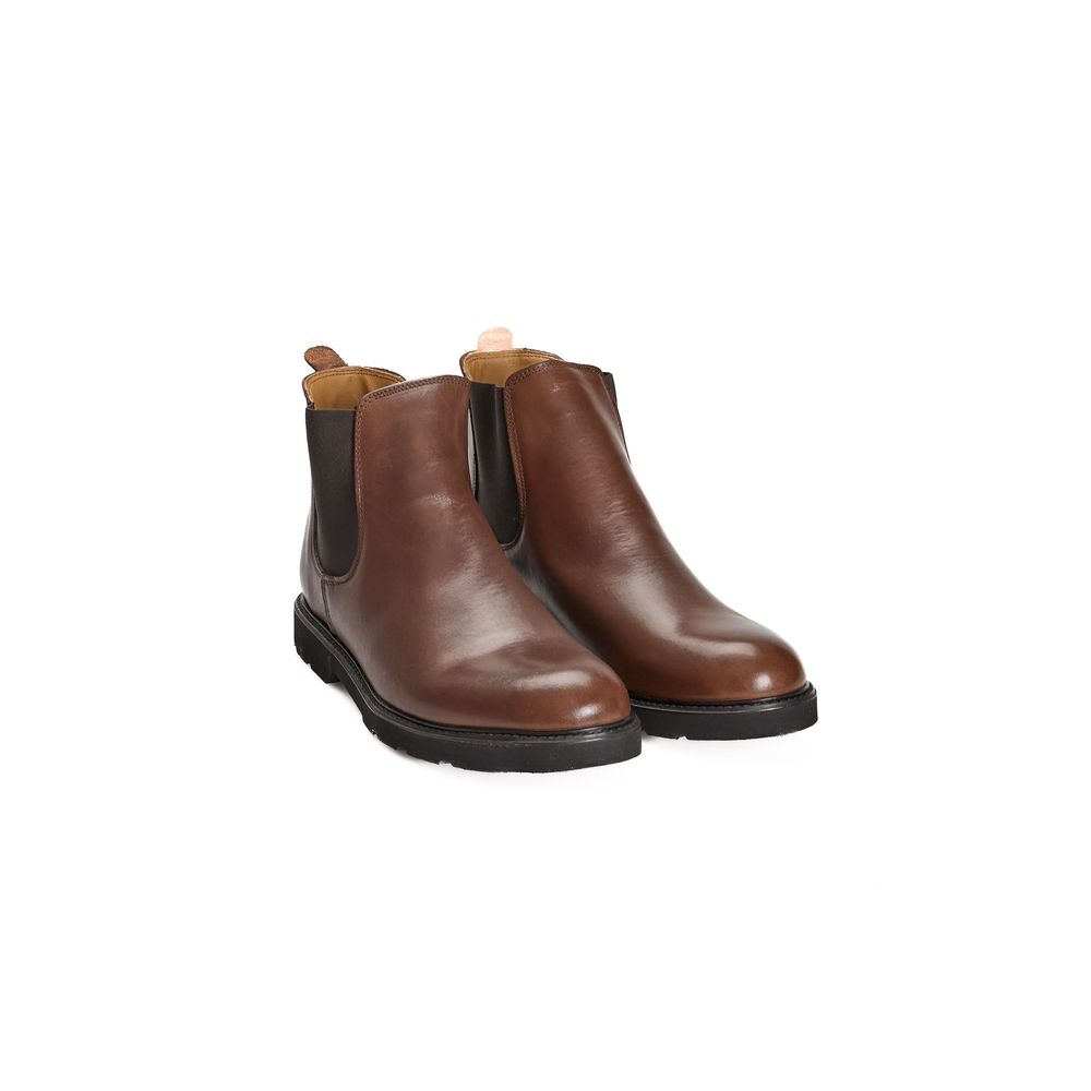 Roberto Pepe Luxury Stiefel aus braunem Kalbsleder