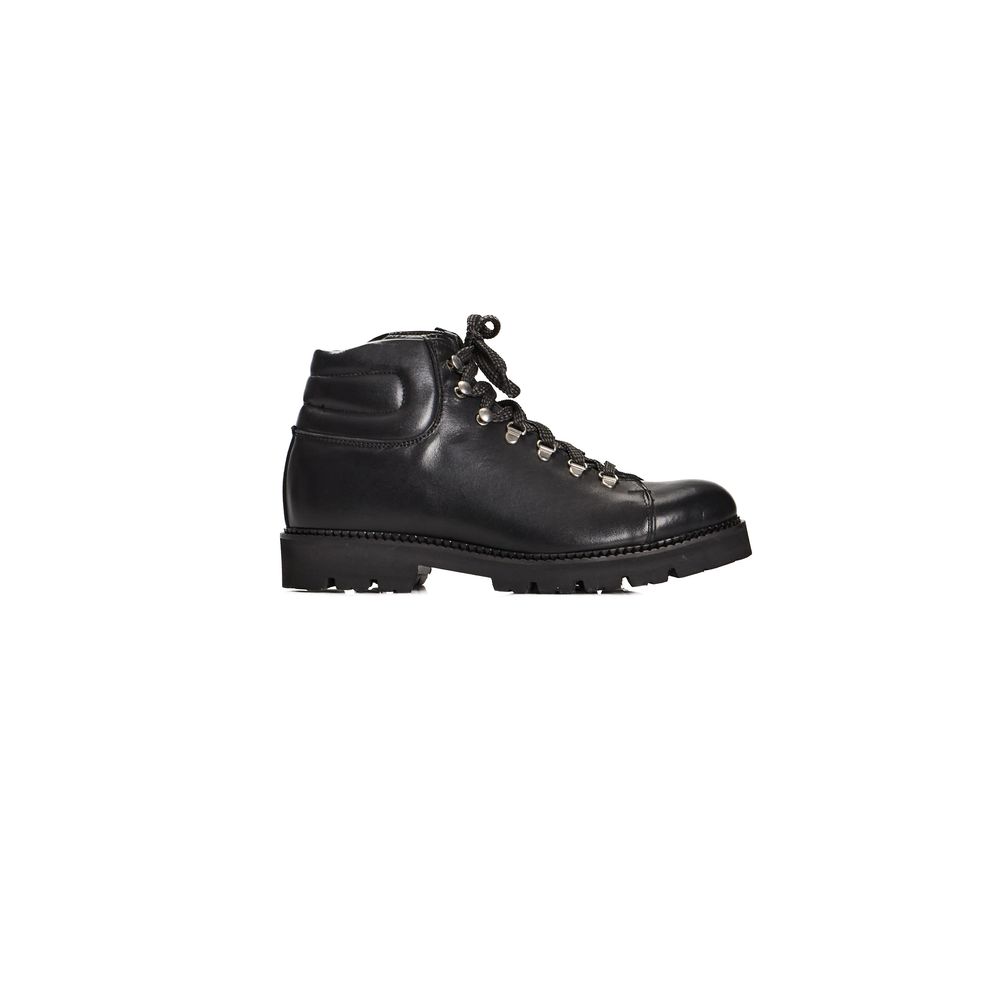 Roberto Pepe Luxury Stiefel aus schwarzem Kalbsleder