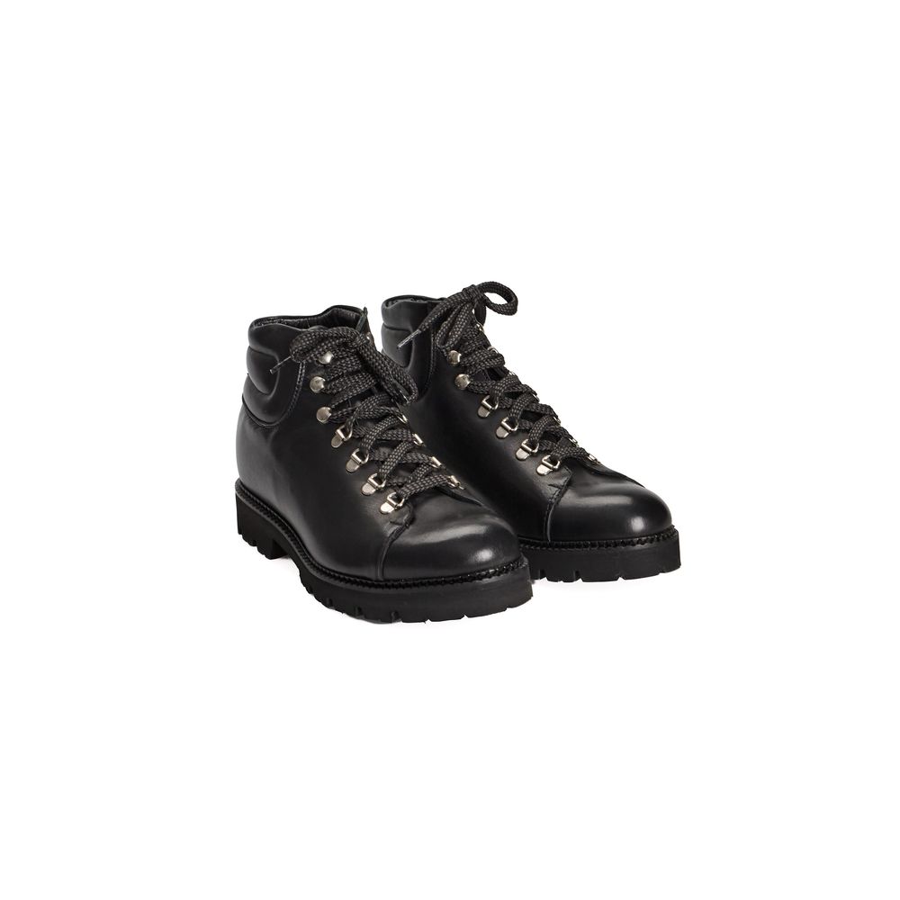 Roberto Pepe Luxury Stiefel aus schwarzem Kalbsleder