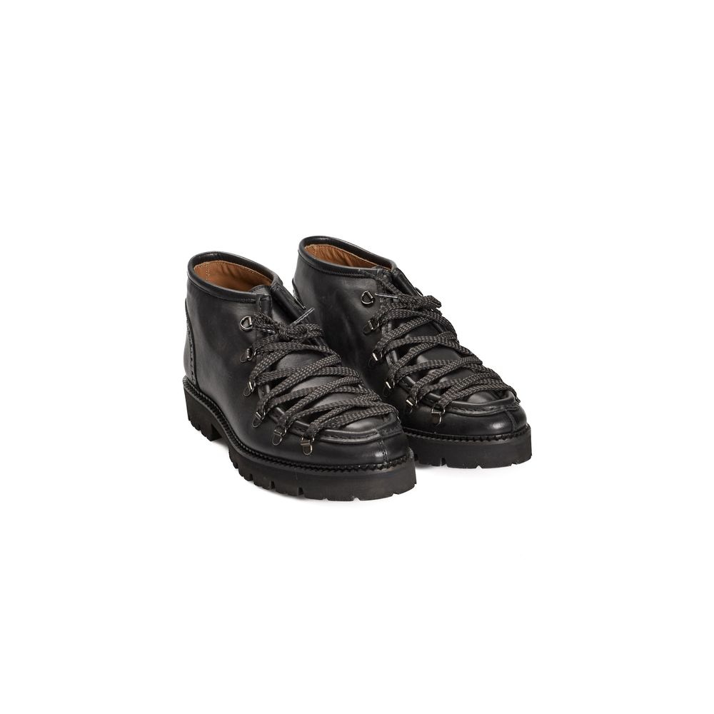 Roberto Pepe Luxury Stiefel aus schwarzem Kalbsleder