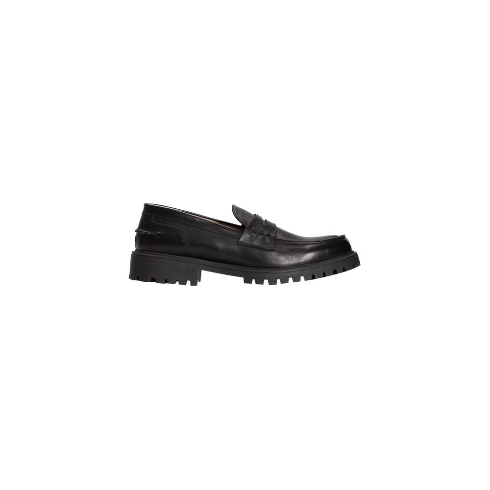 Roberto Pepe Luxury Loafer aus schwarzem Kalbsleder