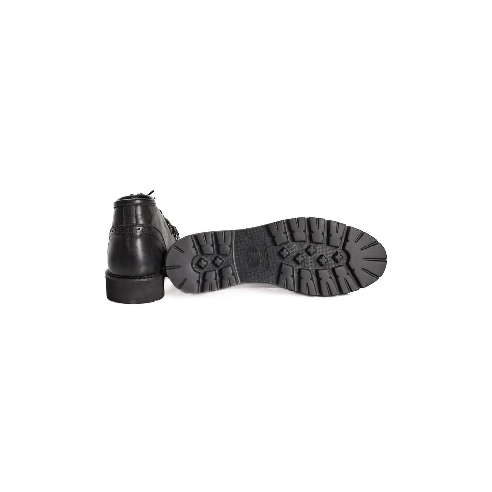 Roberto Pepe Luxury Stiefel aus schwarzem Kalbsleder