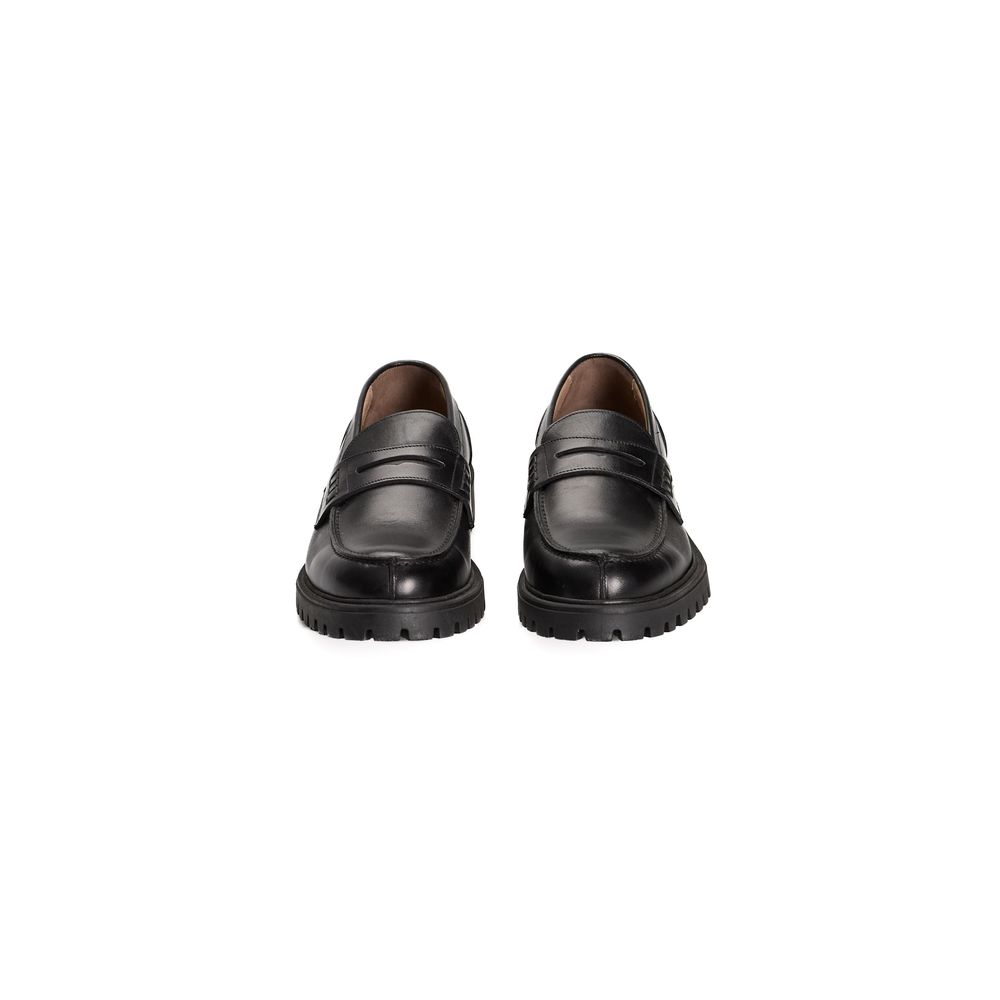 Roberto Pepe Luxury Loafer aus schwarzem Kalbsleder