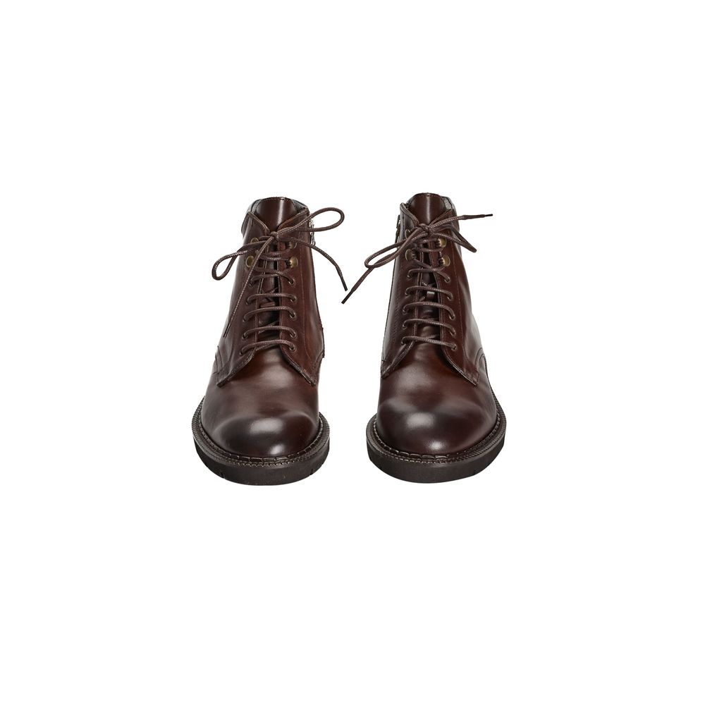 Roberto Pepe Luxury Stiefel aus braunem Kalbsleder