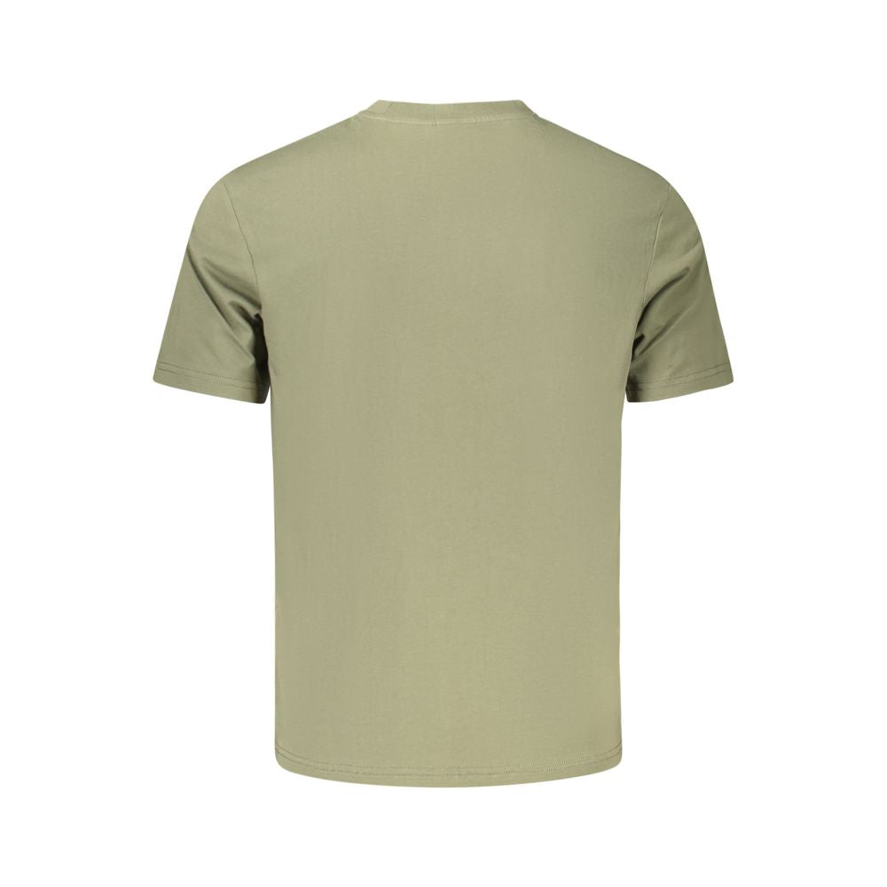 Napapijri Grünes Baumwolle Männer T-Shirt
