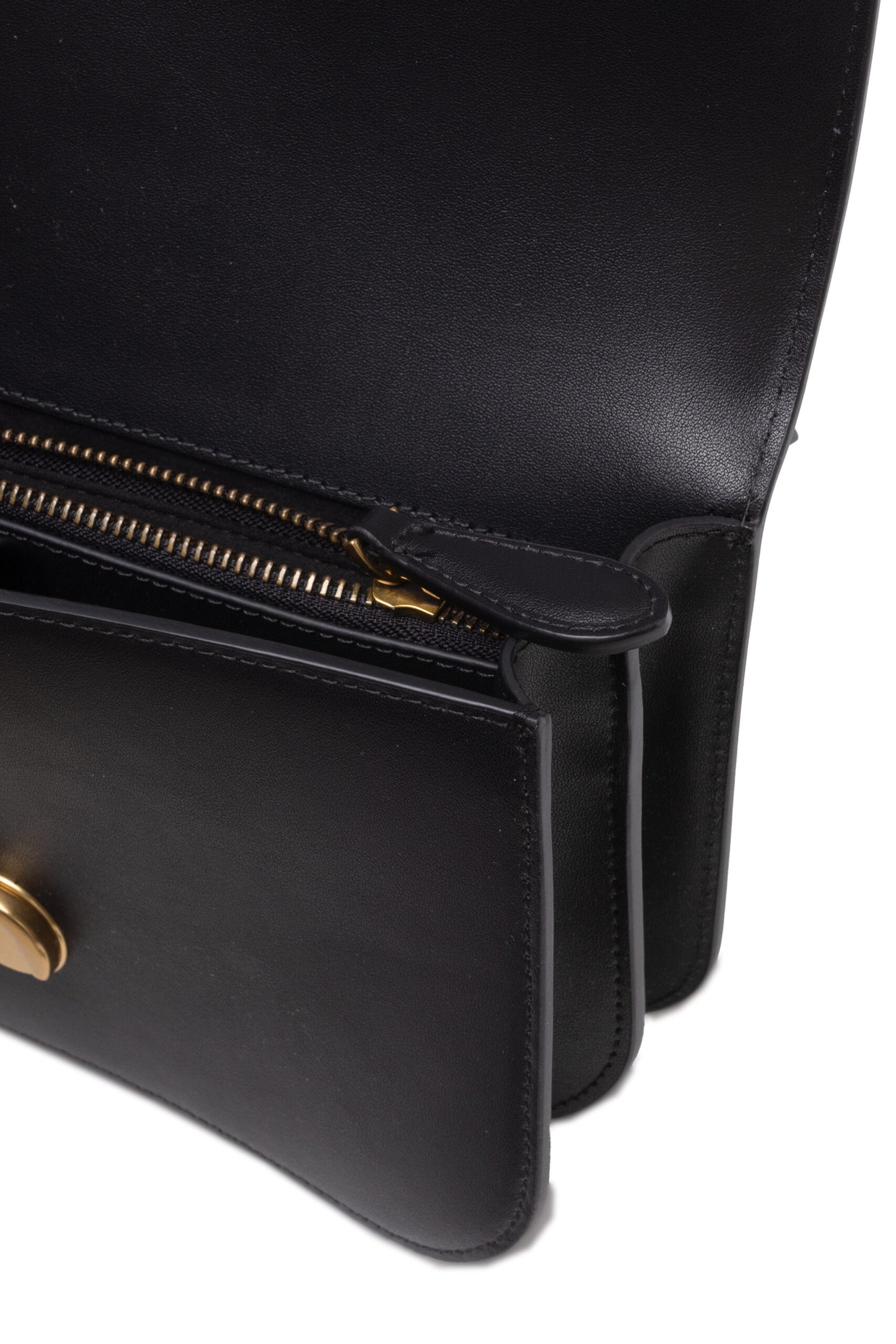 PINKO Schwarze Leder Love Bell Klassische Umhängetasche