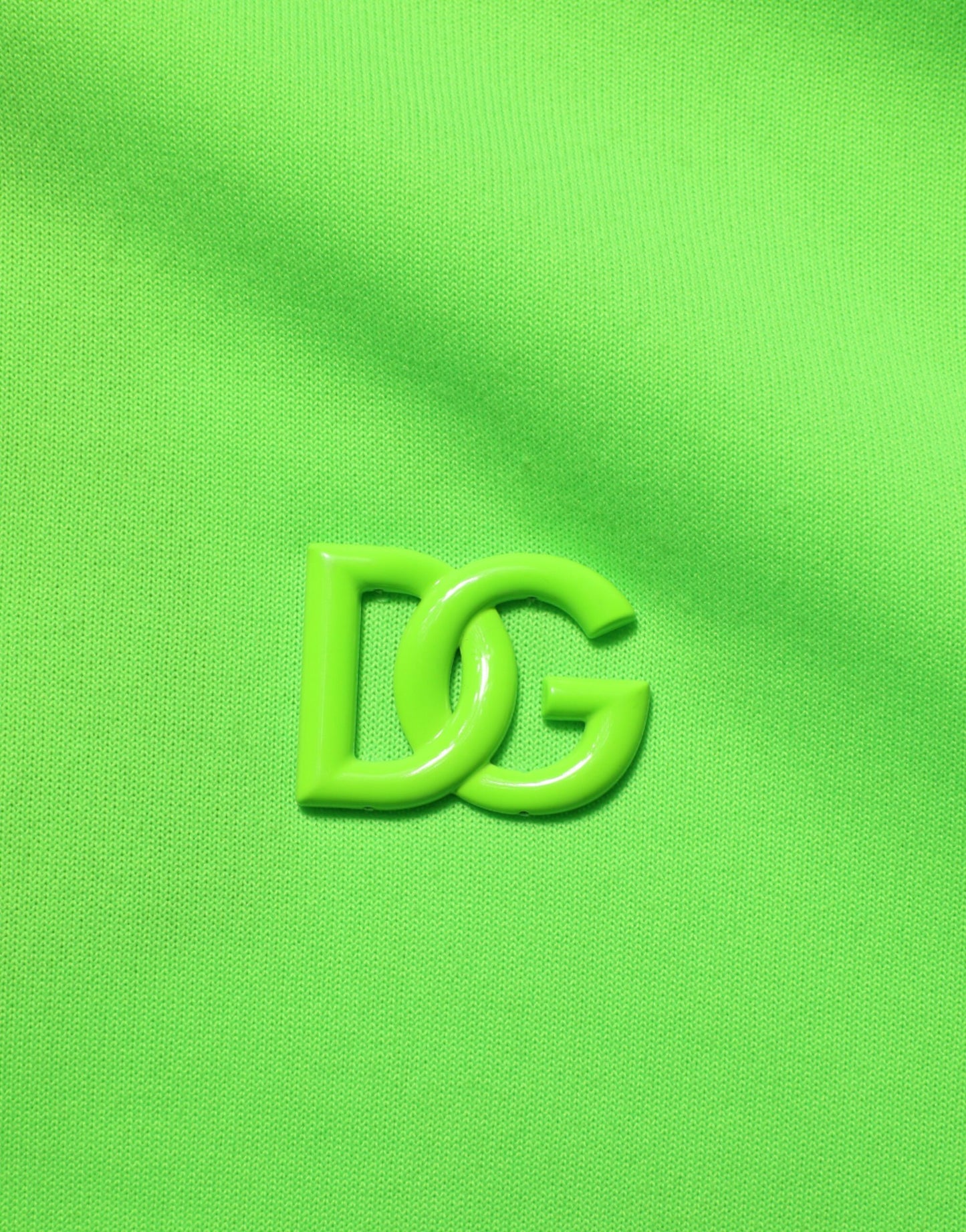 Dolce & Gabbana Grünes DG Logo Herren Sweatshirt mit Kapuze Pullover
