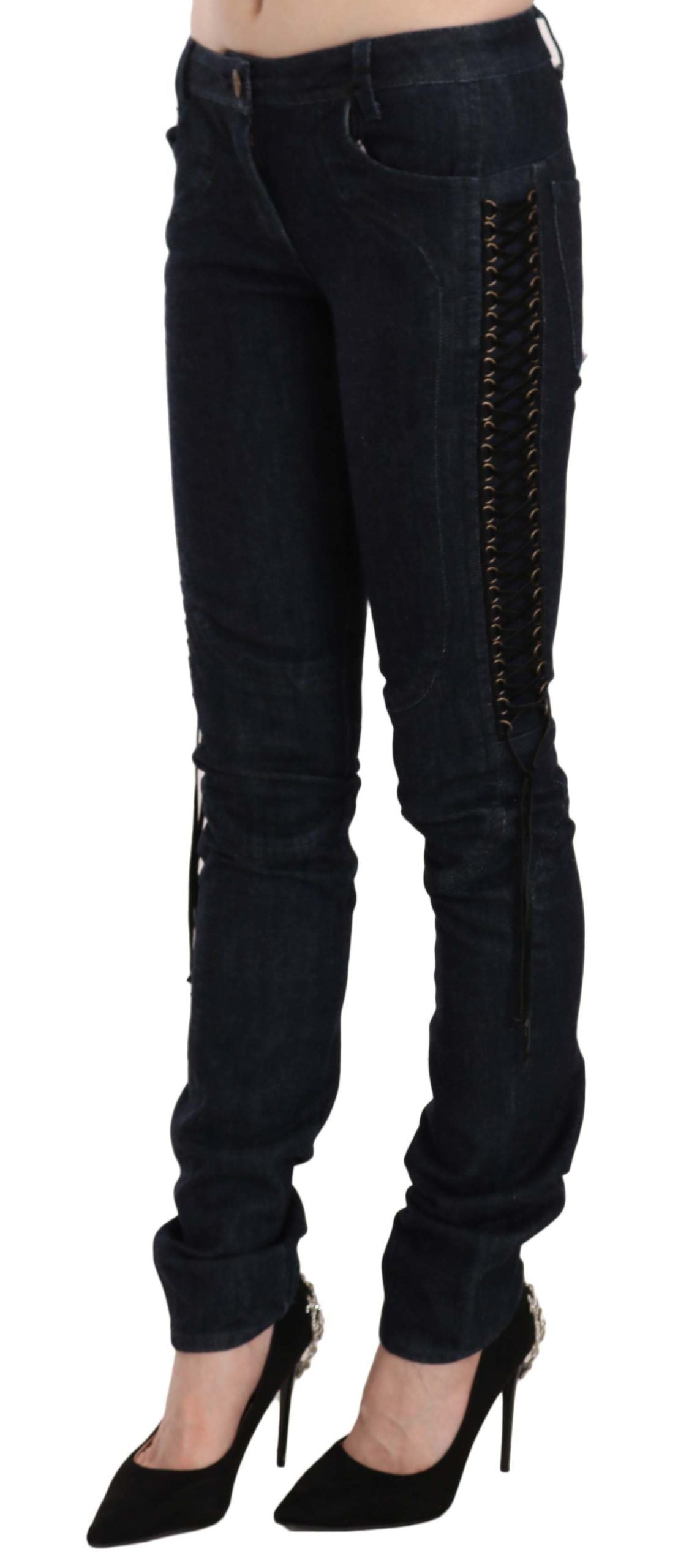 Just Cavalli Elegant low-waist skinny pants
