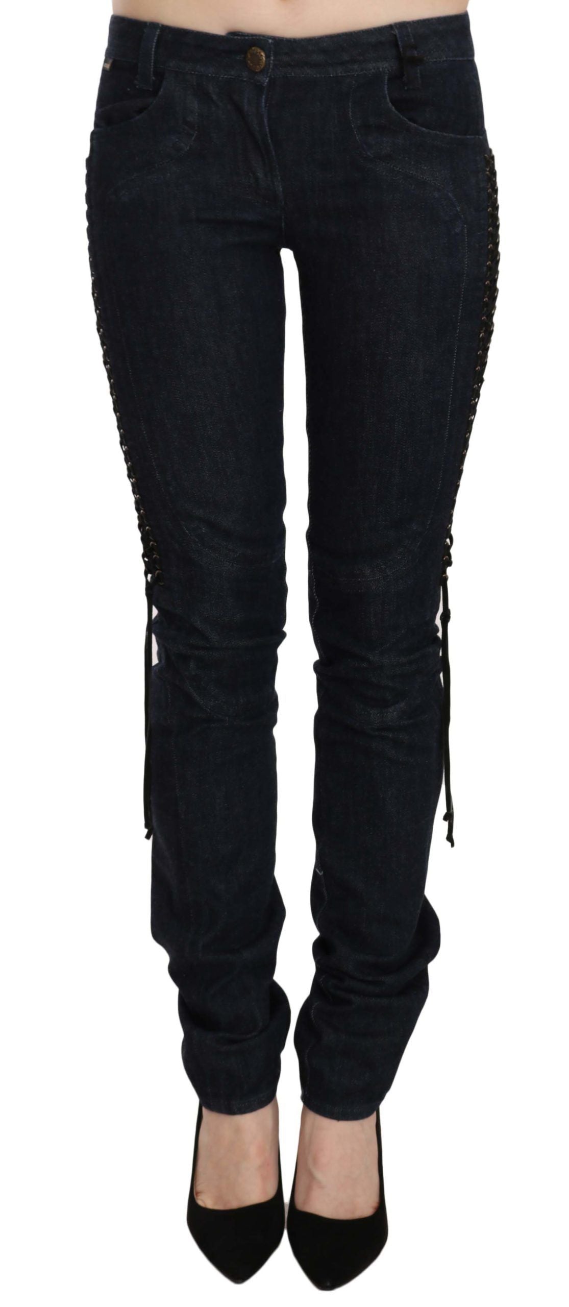 Just Cavalli Elegant low-waist skinny pants