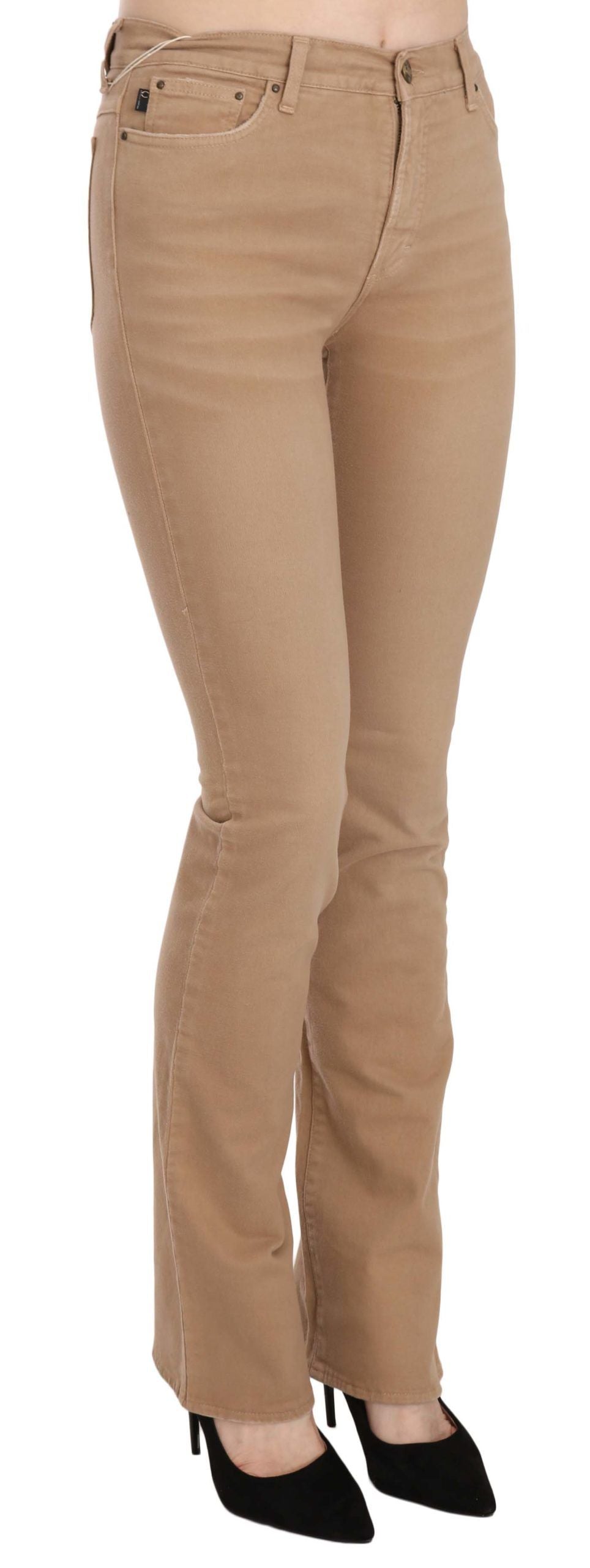 Just Cavalli Chic brown mid-waist skinny pants