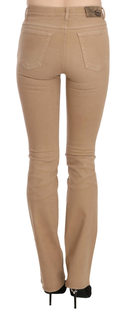 Just Cavalli Chic brown mid-waist skinny pants