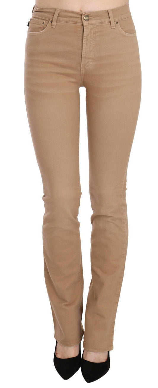 Just Cavalli Chic brown mid-waist skinny pants