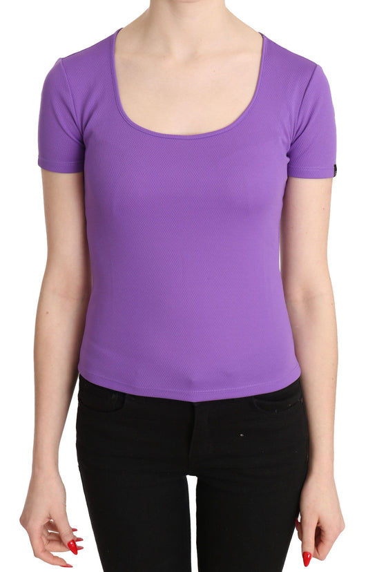 GF Ferre Lila 100% Polyester Kurzarm Top Bluse