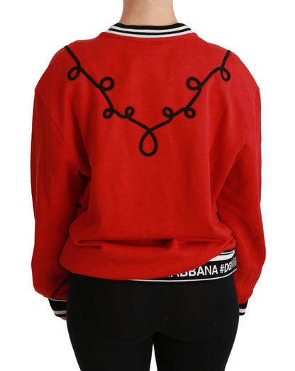 Dolce & Gabbana Red Queen Pailletten Pullover Love Pullover