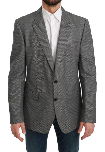Dolce & Gabbana Grauer schmal geschnittener formeller MARTINI Blazer
