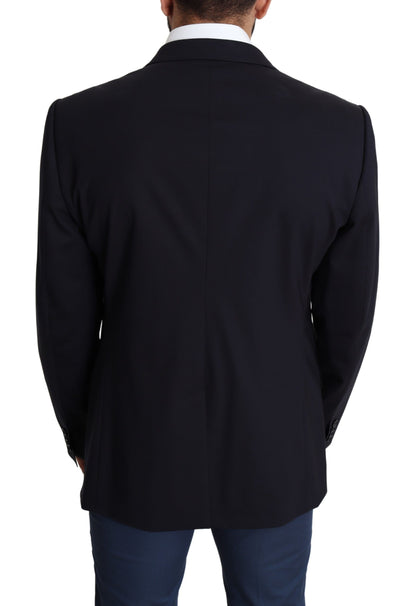 Dolce &amp; Gabbana Exquisite Martini Blazer in Black Stretch Wool