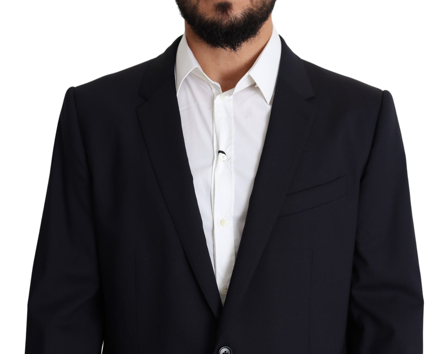 Dolce &amp; Gabbana Exquisite Martini Blazer in Black Stretch Wool