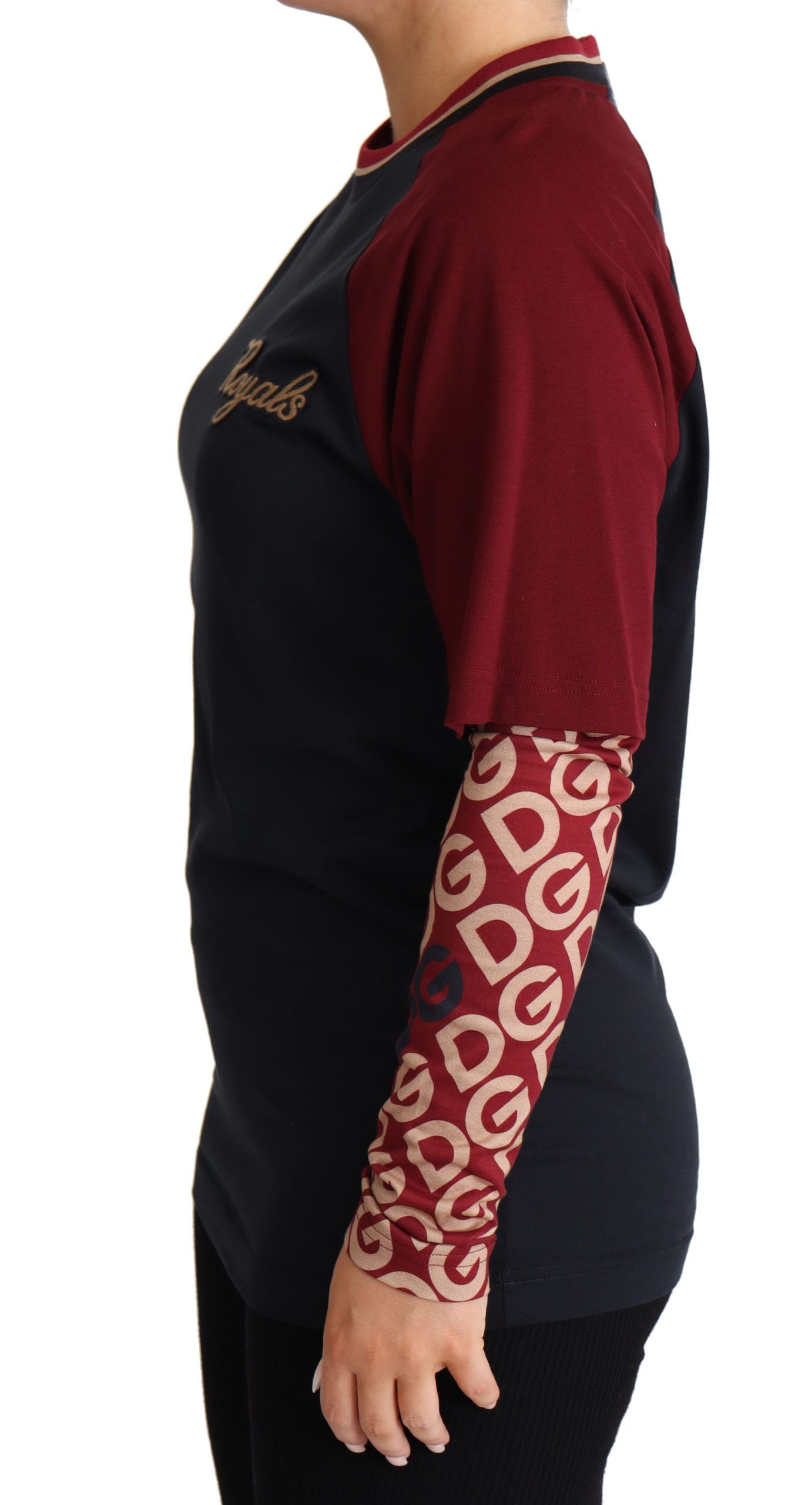 Dolce & Gabbana Multicolor Royals Pullover mit Rundhalsausschnitt