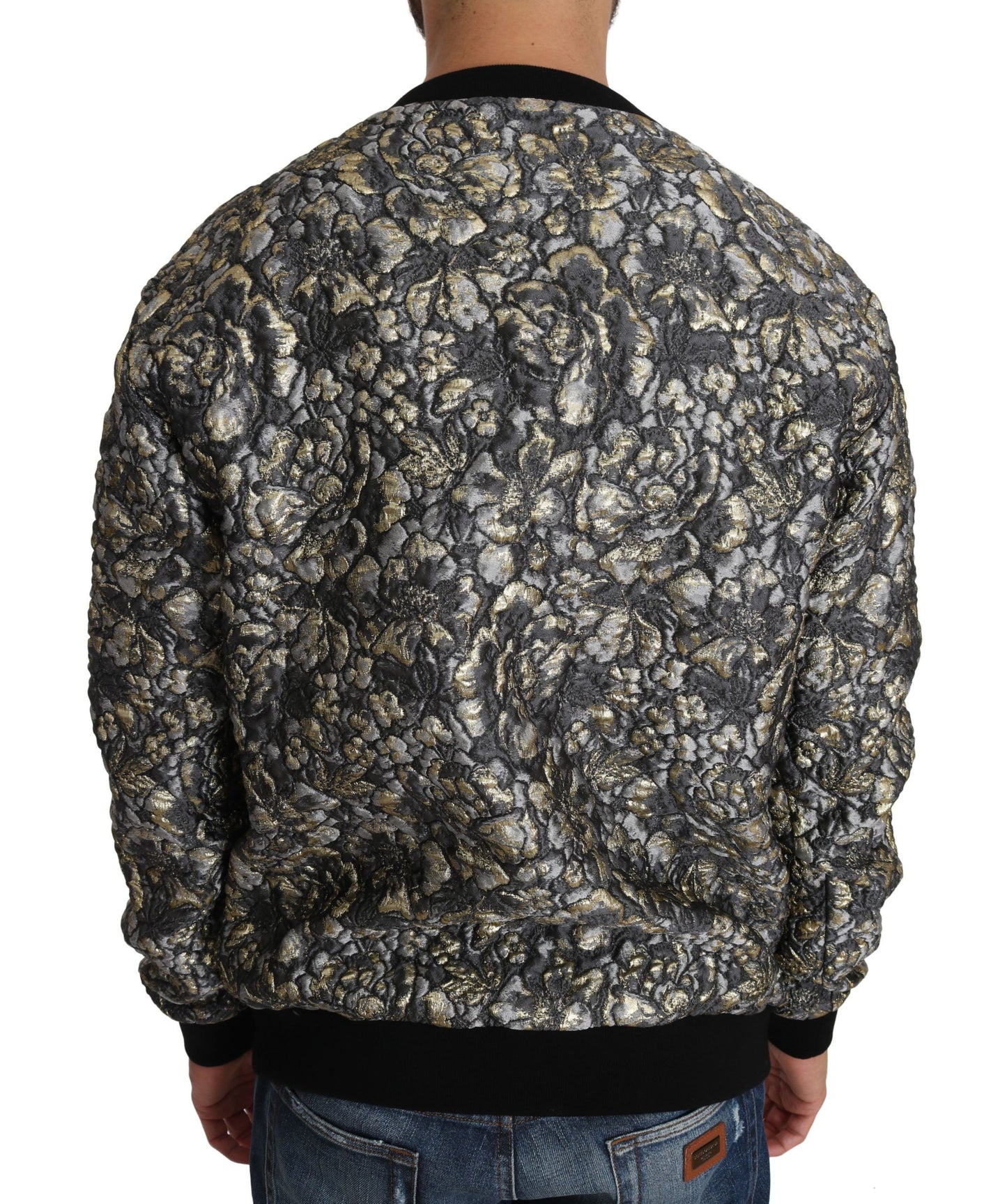 Dolce & Gabbana Mehrfarbiger SAMBA Jacquard-Pullover mit Palmtree-Muster
