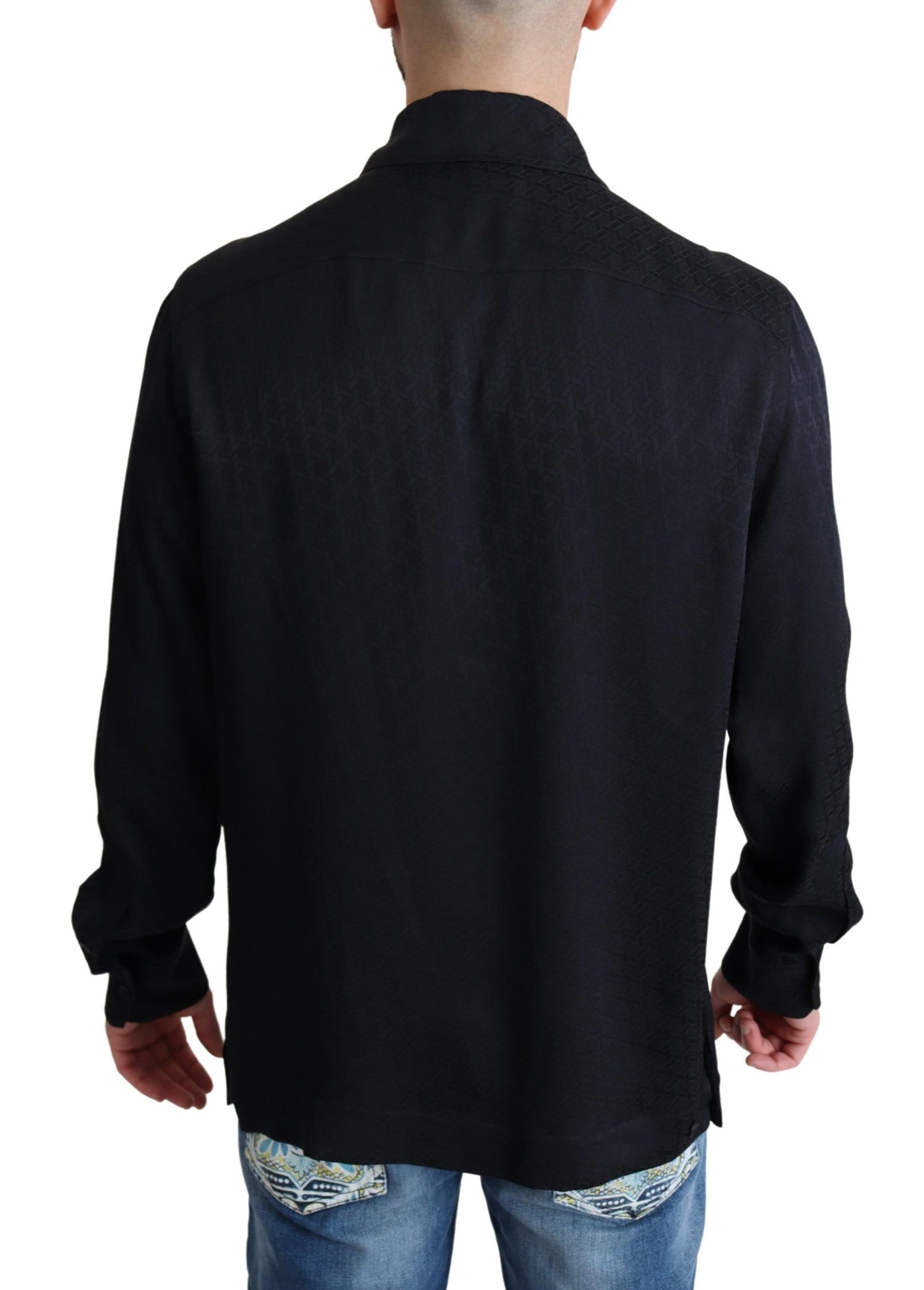 Dolce & Gabbana Elegantes Freizeithemd aus Jacquard-Seide