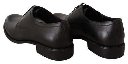 Dolce & Gabbana Schwarze Lederschnürschuhe für Herren Formaler Derby