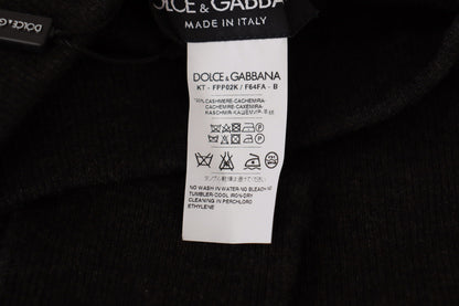Dolce &amp; Gabbana Elegant Gray Cashmere Tights | Winter Luxury