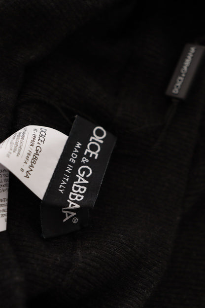 Dolce &amp; Gabbana Elegant Gray Cashmere Tights | Winter Luxury