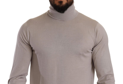 Dolce & Gabbana Grauer Kaschmir-Rollkragenpullover