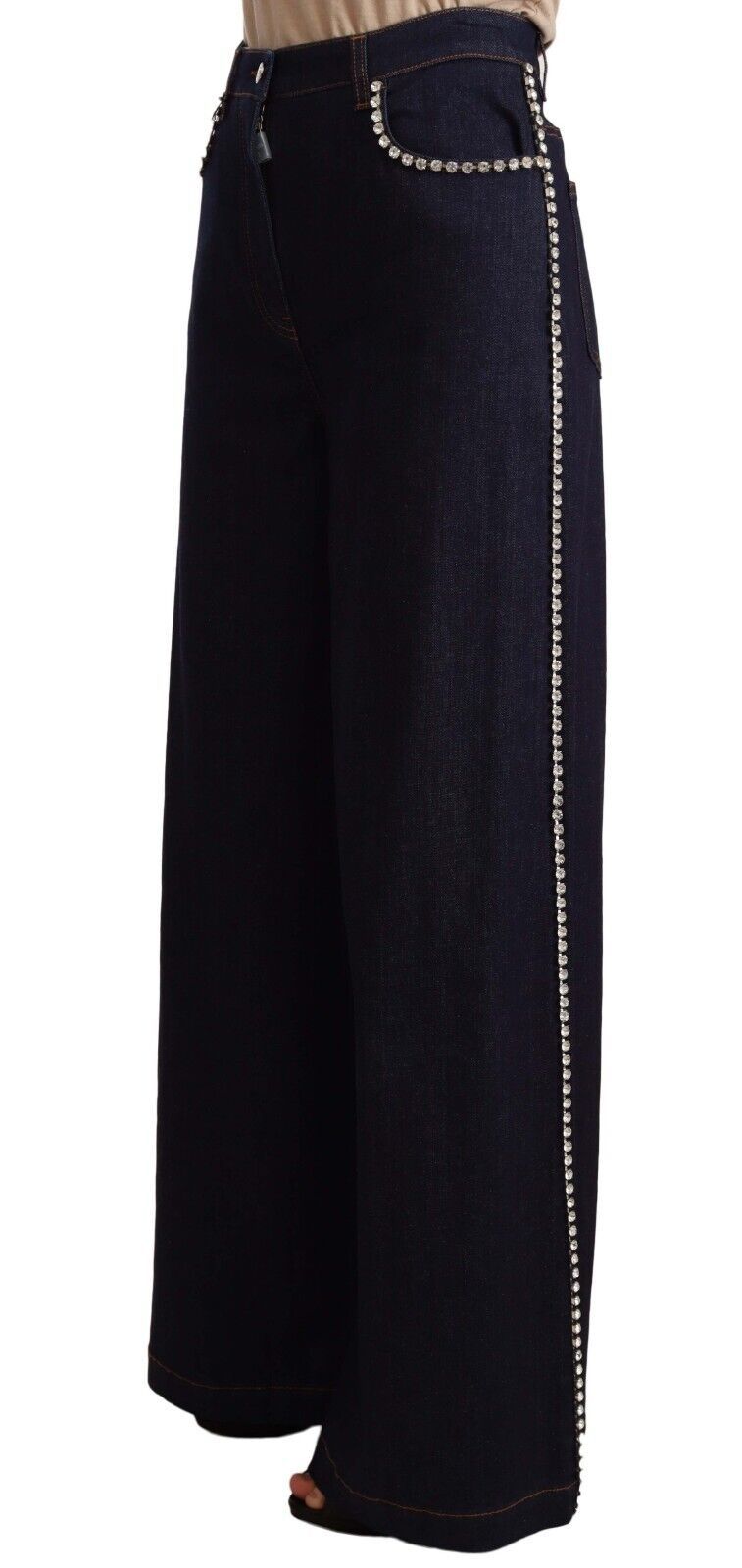 Dolce &amp; Gabbana Elegant dark blue flare denim jeans