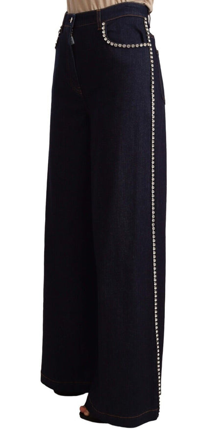 Dolce &amp; Gabbana Elegant dark blue flare denim jeans