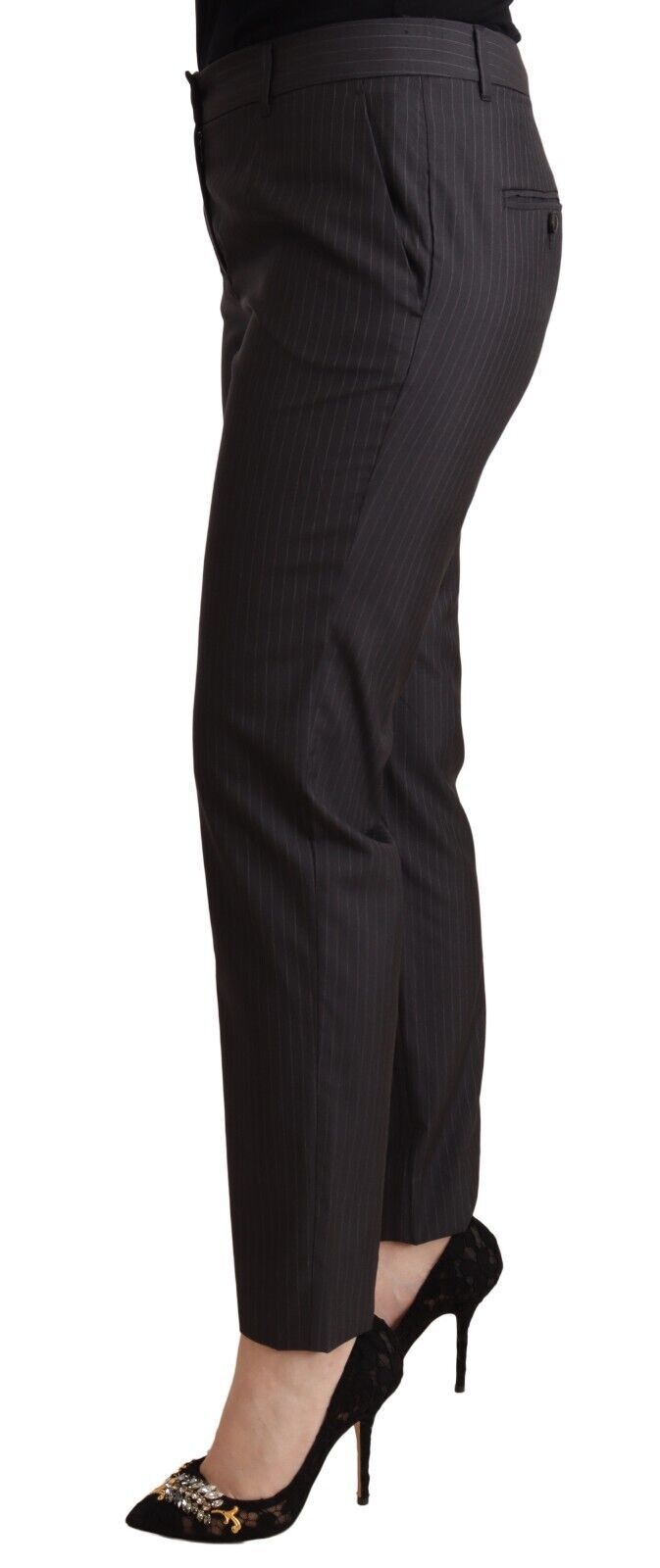 Dolce &amp; Gabbana Elegant tailored trousers in virgin wool and silk