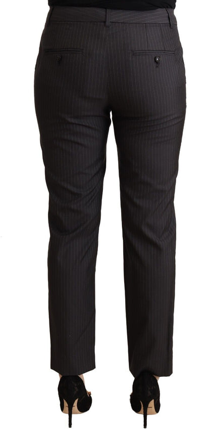 Dolce &amp; Gabbana Elegant tailored trousers in virgin wool and silk