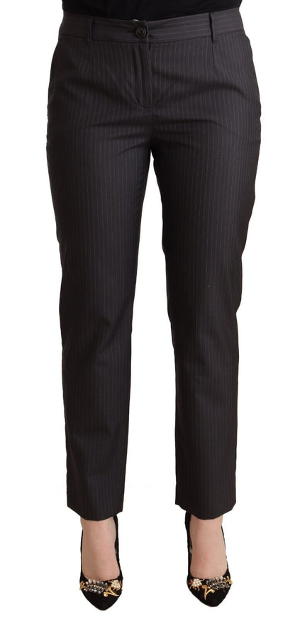 Dolce &amp; Gabbana Elegant tailored trousers in virgin wool and silk