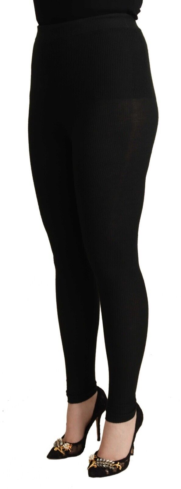 Dolce &amp; Gabbana Elegant high-waisted tights in cashmere and silk