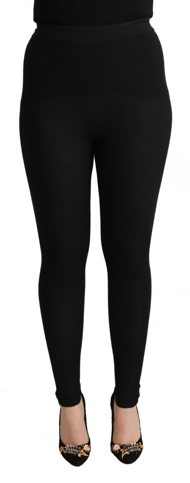 Dolce &amp; Gabbana Elegant high-waisted tights in cashmere and silk