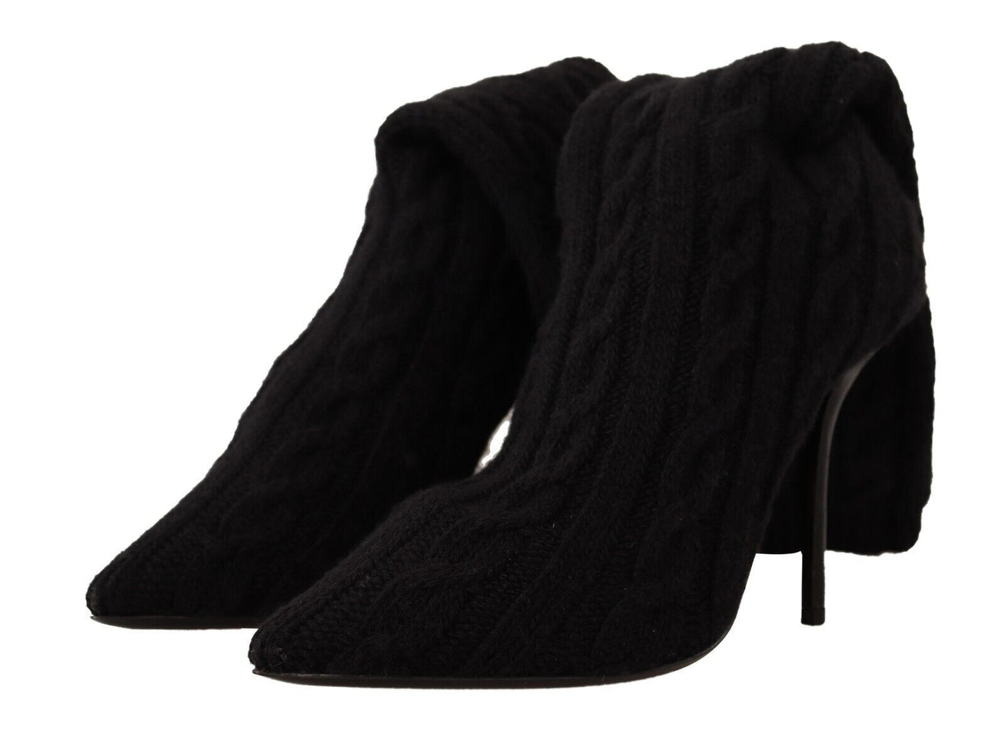 Dolce & Gabbana Schwarze Stretch-Socken Kniestrümpfe Schuhe