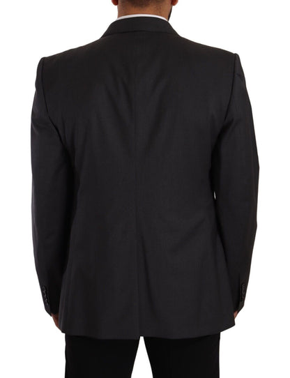 Dolce & Gabbana Grauer zweireihiger SICILIA-Blazer (2 Teile)